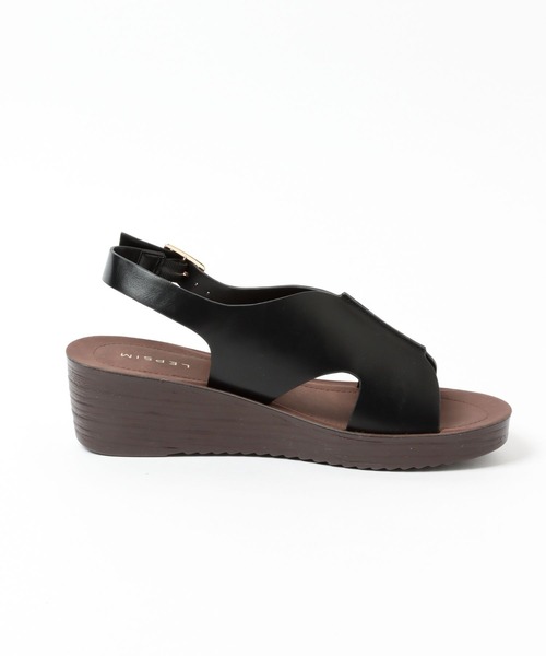 LEPSIM（レプシィム）の「やみつき！クッションウエッジサンダル　264204（サンダル・レディース・ブラック/シルバー/グレイッシュベージュ・SMALL/MEDIUM/LARGE）」の12枚目の写真