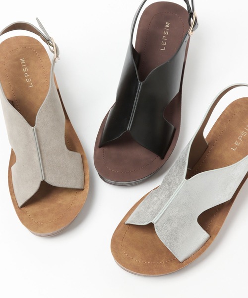 LEPSIM（レプシィム）の「やみつき！クッションウエッジサンダル　264204（サンダル・レディース・ブラック/シルバー/グレイッシュベージュ・SMALL/MEDIUM/LARGE）」の22枚目の写真