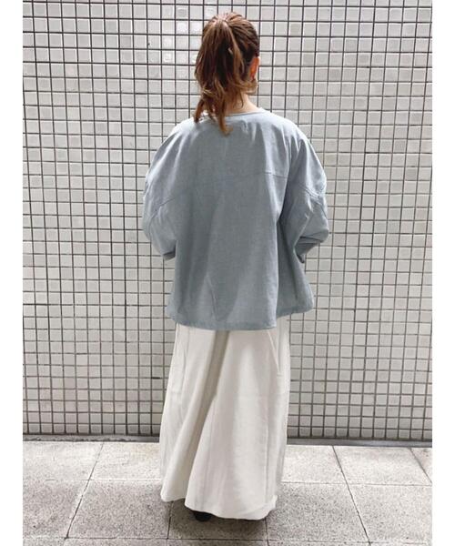 Samansa Mos2 blue（サマンサモスモスブルー）の「フレアキャミジャンスカ（ワンピース・レディース・ブラック/ブラウン/ライトベージュ・ﾌﾘ-）」の16枚目の写真