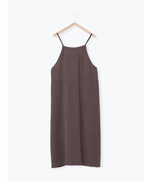 Samansa Mos2 blue（サマンサモスモスブルー）の「フレアキャミジャンスカ（ワンピース・レディース・ブラック/ブラウン/ライトベージュ・ﾌﾘ-）」の15枚目の写真