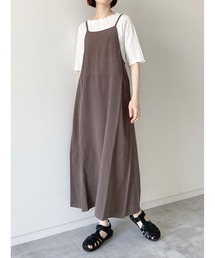 Samansa Mos2 blue | フレアキャミジャンスカ(ワンピース)