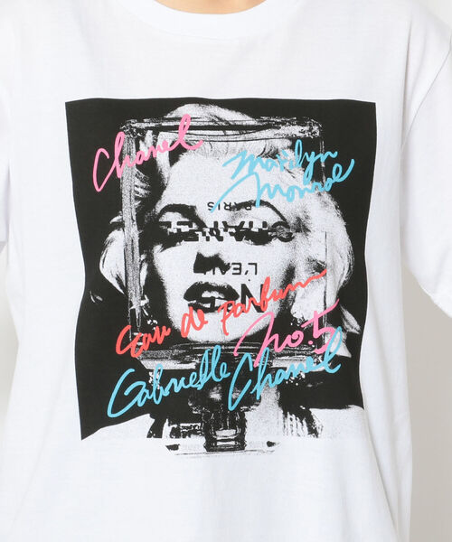 Kare/ME（カーミー）の「Kare/ME（カーミー）MM 5 Tシャツ（Tシャツ/カットソー・レディース・ブラック/ホワイト・LARGE/SMALL/MEDIUM）」の8枚目の写真