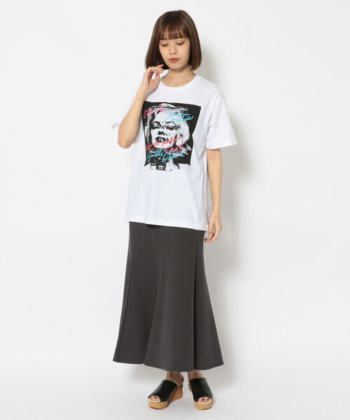 Kare/ME（カーミー）の「Kare/ME（カーミー）MM 5 Tシャツ（Tシャツ/カットソー・レディース・ブラック/ホワイト・LARGE/SMALL/MEDIUM）」の5枚目の写真