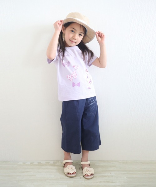 KP(ケーピー)の「【WEB限定】mimiちゃんアップリケとリボンプリント半袖Tシャツ(100-160cm)(Tシャツ/カットソー・キッズ・パープル/イエロー・120cm/140cm/160cm/110cm/130cm/150cm/100cm)」の9枚目の写真