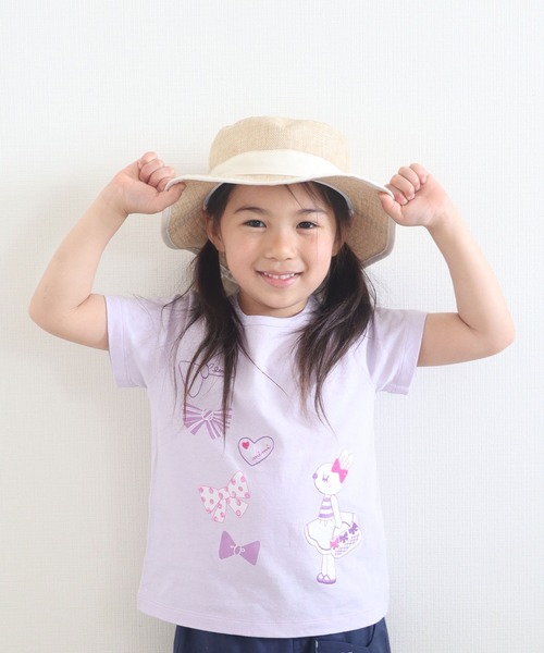 KP(ケーピー)の「【WEB限定】mimiちゃんアップリケとリボンプリント半袖Tシャツ(100-160cm)(Tシャツ/カットソー・キッズ・パープル/イエロー・120cm/140cm/160cm/110cm/130cm/150cm/100cm)」の11枚目の写真