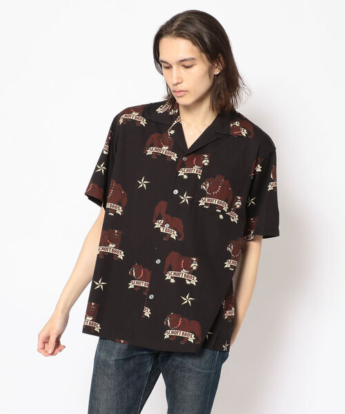 schott（ショット）の「Schott(ショット) ブルドッグ ハワイアンシャツ