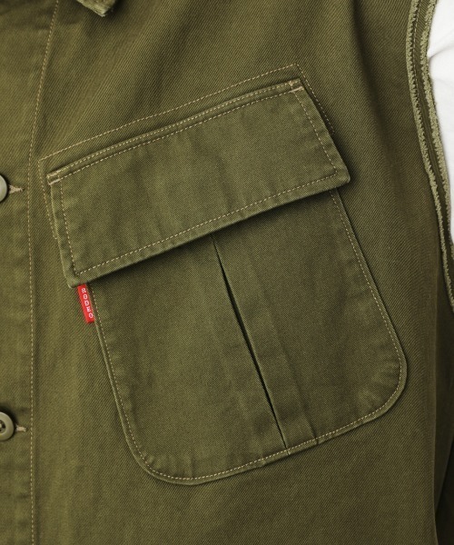 RODEO CROWNS WIDE BOWL（ロデオクラウンズワイドボウル）の「ファティーグルーズベスト（ベスト・レディース・ネイビー/カーキ・FREE）」の14枚目の写真