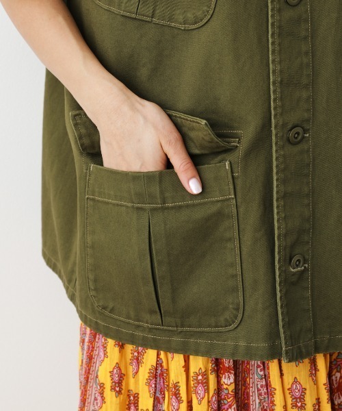 RODEO CROWNS WIDE BOWL（ロデオクラウンズワイドボウル）の「ファティーグルーズベスト（ベスト・レディース・ネイビー/カーキ・FREE）」の21枚目の写真