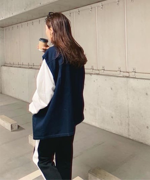 RODEO CROWNS WIDE BOWL（ロデオクラウンズワイドボウル）の「ファティーグルーズベスト（ベスト・レディース・ネイビー/カーキ・FREE）」の5枚目の写真