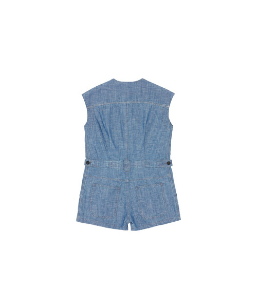 DIESEL(ディーゼル)の「DIESEL KID ジュニア ジャンプスーツ オールインワン デニム Vネック(サロペット/オーバーオール・キッズ・インディゴブルー・4Y/6Y/8Y/10Y/12Y/14Y)」の6枚目の写真