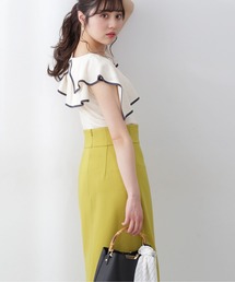 PROPORTION BODY DRESSING | バイカラーラッフルニットプルオーバー / 1212170907(ニット/セーター)