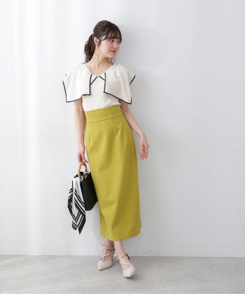 PROPORTION BODY DRESSING（プロポーションボディドレッシング）の「バイカラーラッフルニットプルオーバー / 1212170907（ニット/セーター・レディース・ホワイト系その他/ブラック/ブラウン・FREE）」の17枚目の写真