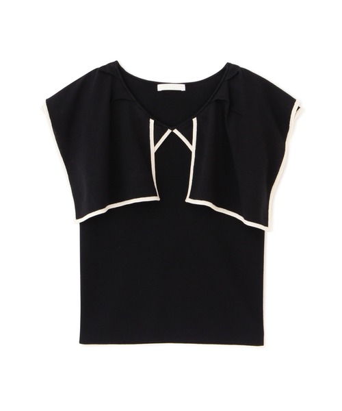 PROPORTION BODY DRESSING（プロポーションボディドレッシング）の「バイカラーラッフルニットプルオーバー / 1212170907（ニット/セーター・レディース・ホワイト系その他/ブラック/ブラウン・FREE）」の10枚目の写真