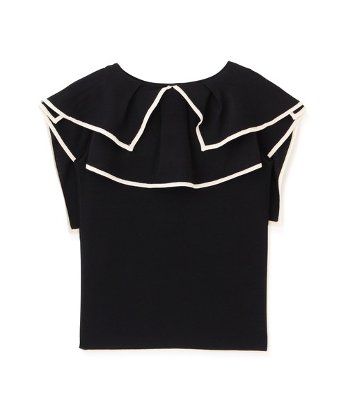 PROPORTION BODY DRESSING（プロポーションボディドレッシング）の「バイカラーラッフルニットプルオーバー / 1212170907（ニット/セーター・レディース・ホワイト系その他/ブラック/ブラウン・FREE）」の18枚目の写真