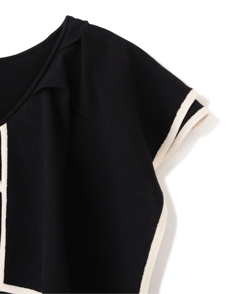 PROPORTION BODY DRESSING（プロポーションボディドレッシング）の「バイカラーラッフルニットプルオーバー / 1212170907（ニット/セーター・レディース・ホワイト系その他/ブラック/ブラウン・FREE）」の16枚目の写真