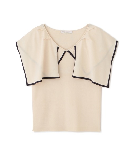 PROPORTION BODY DRESSING（プロポーションボディドレッシング）の「バイカラーラッフルニットプルオーバー / 1212170907（ニット/セーター・レディース・ホワイト系その他/ブラック/ブラウン・FREE）」の19枚目の写真