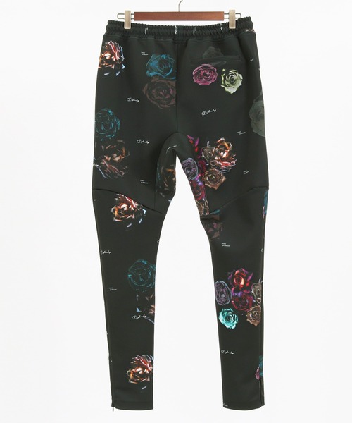 GLIMCLAP（グリムクラップ）の「mp10061-Flower artistic pattern tricot fabric pants  パンツ（その他パンツ・メンズ・ブラック・S/L/M）」の13枚目の写真
