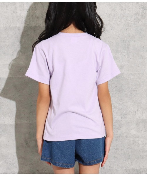 ANAP kids（アナップキッズ）の「吸水速乾サマーワンポイントTシャツ（Tシャツ/カットソー・キッズ・サックスブルー/ブラック/ラベンダー/ベージュ・120cm/130cm/110cm）」の12枚目の写真