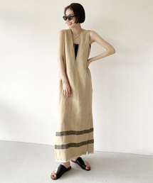 plage | 【R’IAM】HEM BORDER ワンピース(ワンピース)