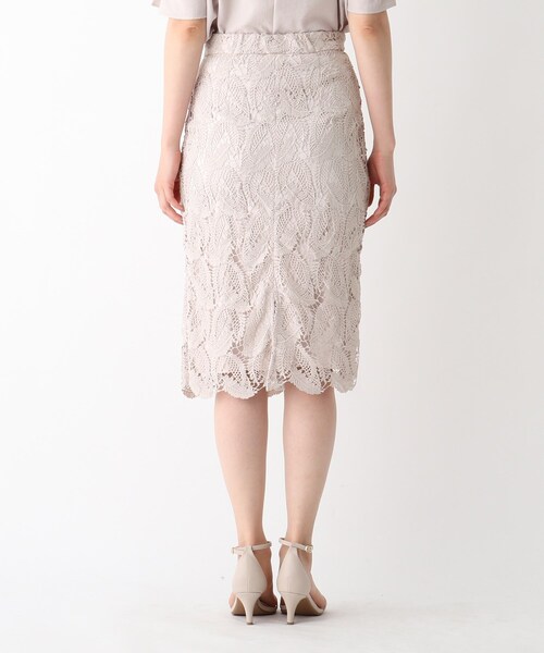 index（インデックス）の「◆リーフレースタイトスカート【WEB限定サイズ】（スカート・レディース・ライトグレー/ガンメタ/ブルー・36/38/40/42）」の12枚目の写真