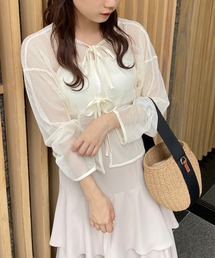 one after another NICE CLAUP | 前後2WAYメッシュトップス(Tシャツ/カットソー)