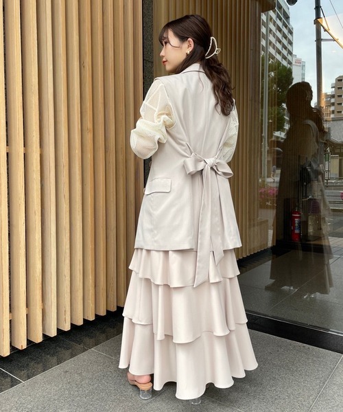 one after another NICE CLAUP（ワンアフターアナザーナイスクラップ）の「前後2WAYメッシュトップス（Tシャツ/カットソー・レディース・ピンク/アイボリー/モカ・FREE）」の20枚目の写真