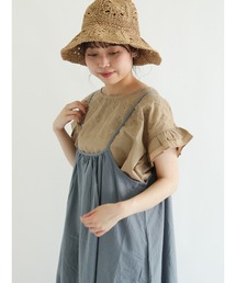 Samansa Mos2 | ドッキング刺繍カットソー(Tシャツ/カットソー)