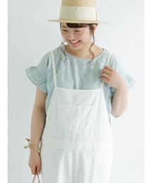 Samansa Mos2 | ドッキング刺繍カットソー(Tシャツ/カットソー)