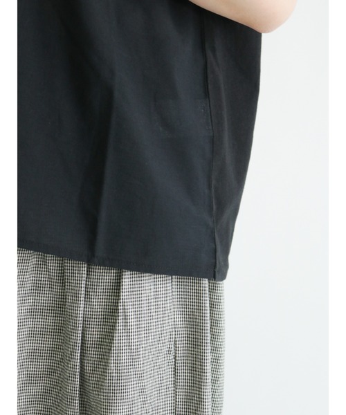 Samansa Mos2（サマンサ モスモス）の「ドッキング刺繍カットソー（Tシャツ/カットソー・レディース・ブラック/ベージュ/オフホワイト/ミント・ﾌﾘ-）」の19枚目の写真