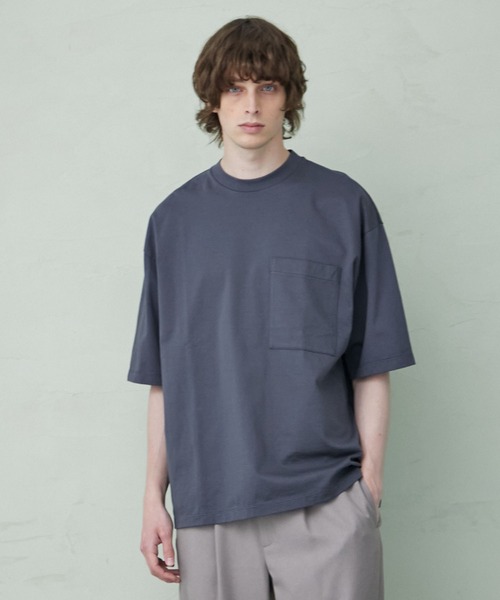 PUBLIC TOKYO（パブリックトウキョウ）の「8.6ozリラックスヘビーウェイトTシャツ ビッグシルエット【Made in Japan】（Tシャツ/カットソー・メンズ・ホワイト/ブラック/ダークグレー/ミント/サックスブルー・1/2/3）」の3枚目の写真