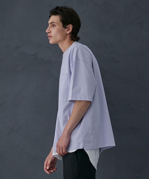 PUBLIC TOKYO（パブリックトウキョウ）の「8.6ozリラックスヘビーウェイトTシャツ ビッグシルエット【Made in Japan】（Tシャツ/カットソー・メンズ・ホワイト/ブラック/ダークグレー/ミント/サックスブルー・1/2/3）」の7枚目の写真