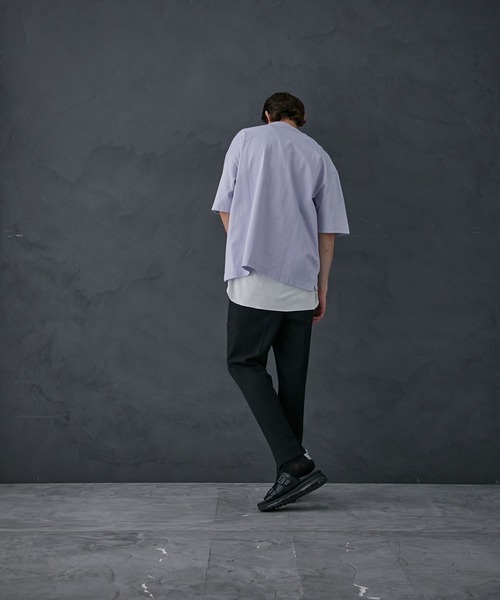 PUBLIC TOKYO（パブリックトウキョウ）の「8.6ozリラックスヘビーウェイトTシャツ ビッグシルエット【Made in Japan】（Tシャツ/カットソー・メンズ・ホワイト/ブラック/ダークグレー/ミント/サックスブルー・1/2/3）」の10枚目の写真