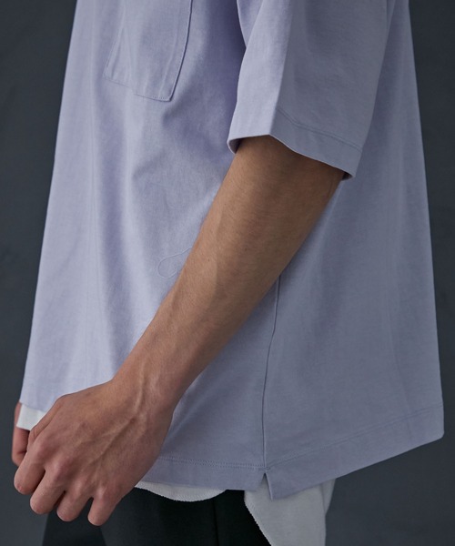 PUBLIC TOKYO（パブリックトウキョウ）の「8.6ozリラックスヘビーウェイトTシャツ ビッグシルエット【Made in Japan】（Tシャツ/カットソー・メンズ・ホワイト/ブラック/ダークグレー/ミント/サックスブルー・1/2/3）」の13枚目の写真