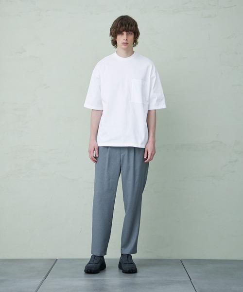 PUBLIC TOKYO（パブリックトウキョウ）の「8.6ozリラックスヘビーウェイトTシャツ ビッグシルエット【Made in Japan】（Tシャツ/カットソー・メンズ・ホワイト/ブラック/ダークグレー/ミント/サックスブルー・1/2/3）」の18枚目の写真