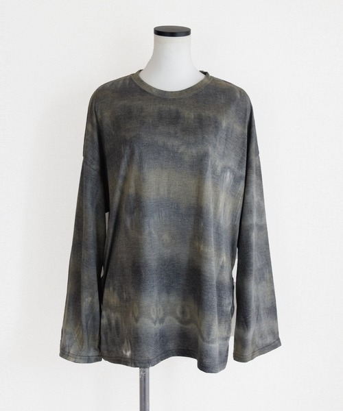 Marient（マリエント）の「タイダイロンTEE（Tシャツ/カットソー・レディース・グリーン/ダークグレー/オレンジ・FREE）」の8枚目の写真