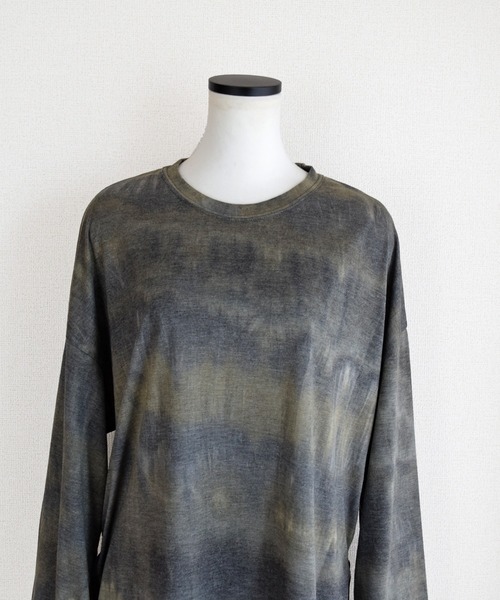 Marient（マリエント）の「タイダイロンTEE（Tシャツ/カットソー・レディース・グリーン/ダークグレー/オレンジ・FREE）」の9枚目の写真