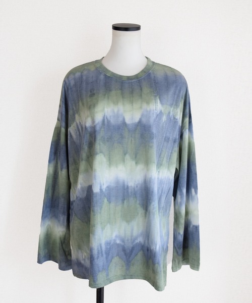 Marient（マリエント）の「タイダイロンTEE（Tシャツ/カットソー・レディース・グリーン/ダークグレー/オレンジ・FREE）」の12枚目の写真