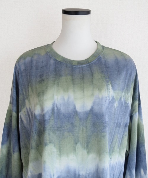 Marient（マリエント）の「タイダイロンTEE（Tシャツ/カットソー・レディース・グリーン/ダークグレー/オレンジ・FREE）」の13枚目の写真