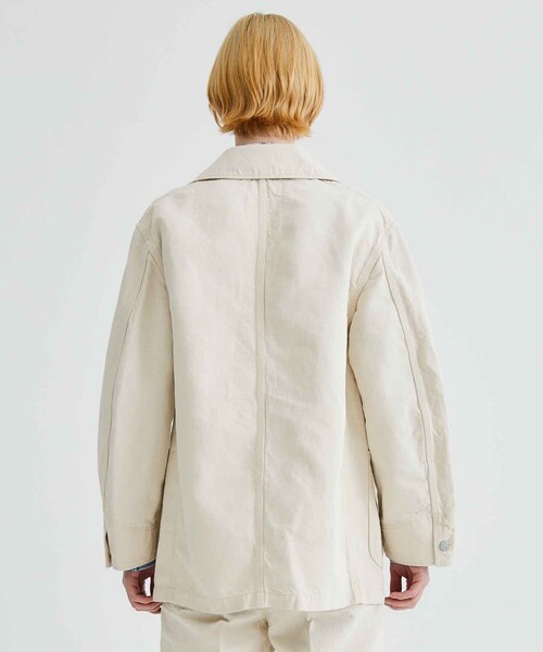 MARKAWARE オーガニック カバーオール ホワイト markaware（マーカウェア）の「CARPENTER COAT（カバーオール）」 - WEAR