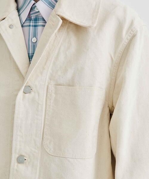 markaware（マーカウェア）の「CARPENTER COAT（カバーオール・メンズ・オフホワイト・2/1）」の17枚目の写真