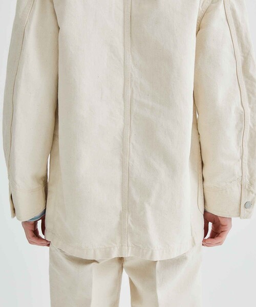 MARKAWARE オーガニック カバーオール ホワイト markaware（マーカウェア）の「CARPENTER COAT（カバーオール）」 - WEAR