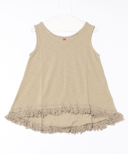 チャイハネ（チャイハネ）の「【チャイハネ】ボヘロフリンジタンクトップ（タンクトップ・レディース・ホワイト/ブラック/オレンジ/ミント/パープル/ダークオレンジ/レッド/カーキ/マスタード/ライトカーキ/ライトブルー・FREE）」の5枚目の写真