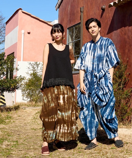 チャイハネ（チャイハネ）の「【チャイハネ】ボヘロフリンジタンクトップ（タンクトップ・レディース・ホワイト/ブラック/オレンジ/ミント/パープル/ダークオレンジ/レッド/カーキ/マスタード/ライトカーキ/ライトブルー・FREE）」の22枚目の写真