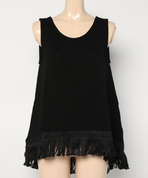 チャイハネ（チャイハネ）の「【チャイハネ】ボヘロフリンジタンクトップ（タンクトップ・レディース・ホワイト/ブラック/オレンジ/ミント/パープル/ダークオレンジ/レッド/カーキ/マスタード/ライトカーキ/ライトブルー・FREE）」の17枚目の写真