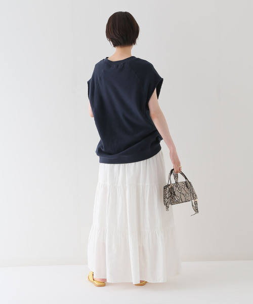 B.C STOCK(ベーセーストック)の「ティアードスカート(スカート・レディース・ホワイト/ブラック・FREE)」の16枚目の写真