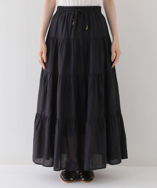 B.C STOCK(ベーセーストック)の「ティアードスカート(スカート・レディース・ホワイト/ブラック・FREE)」の17枚目の写真