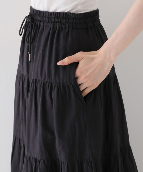 B.C STOCK(ベーセーストック)の「ティアードスカート(スカート・レディース・ホワイト/ブラック・FREE)」の22枚目の写真