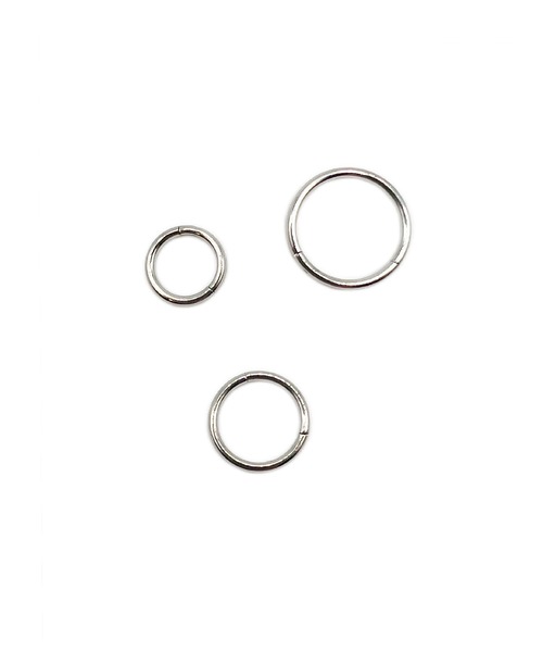 MORPH(モルフ)の「MORPH モルフ セグメントクリッカー ボディーピアス 18ゲージ 6mm -12mm(ピアス(片耳用)・レディース・シルバー・6/8/10/12)」の5枚目の写真