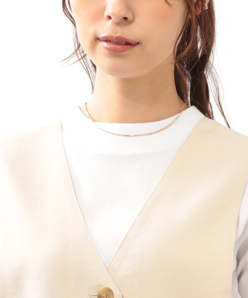 DRESKIP（ドレスキップ）の「◆【洗える/フレア】Vネックジャンスカ（スカート・レディース・黄緑系/ダークブラウン/ナチュラル・02/03）」の7枚目の写真