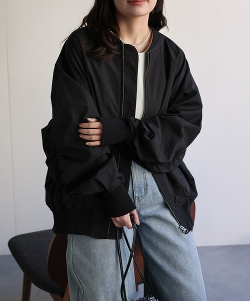 セール】ボリュームスリーブMA-1ブルゾン（MA-1）｜ap retro